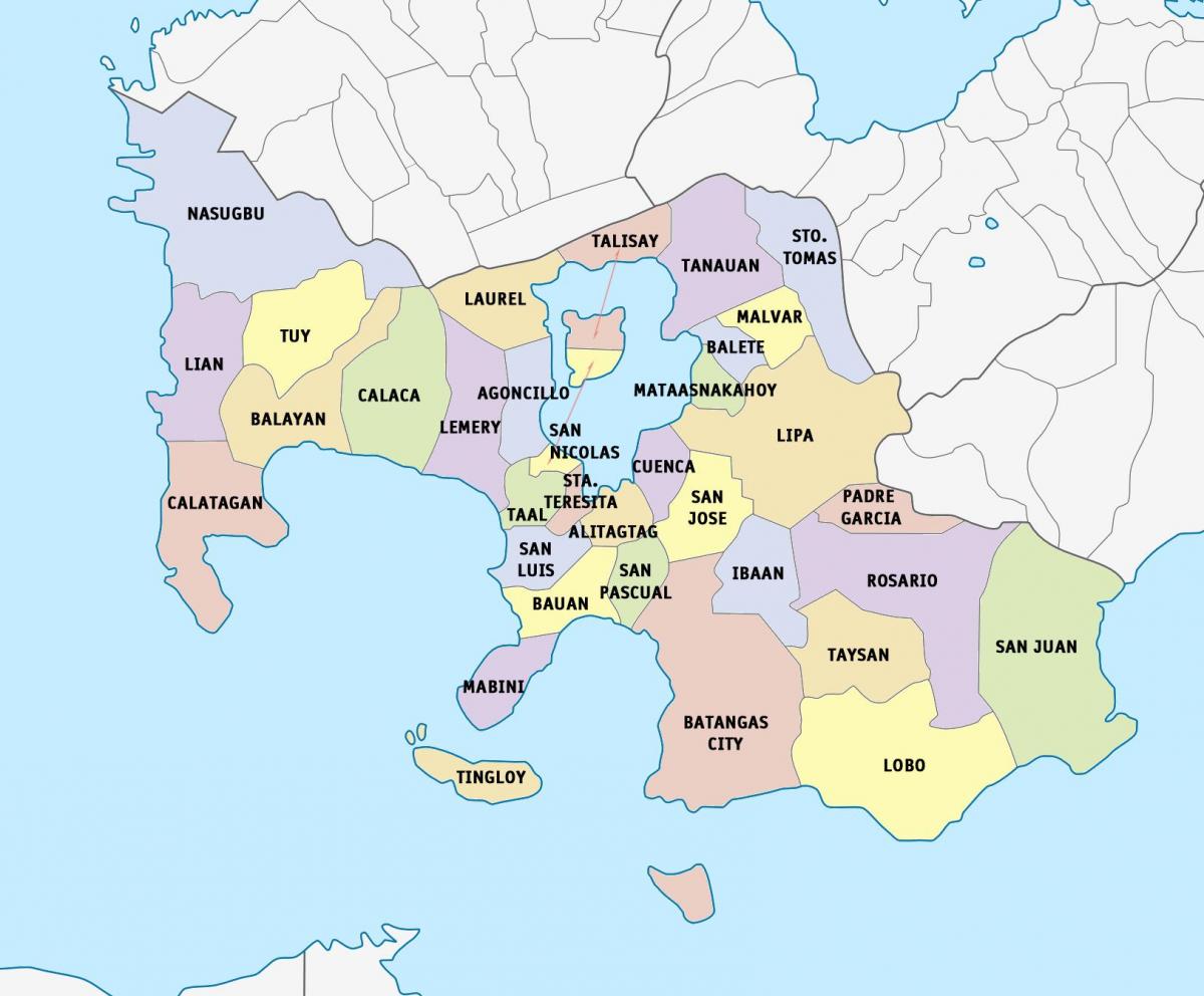 Karte Lima batangas