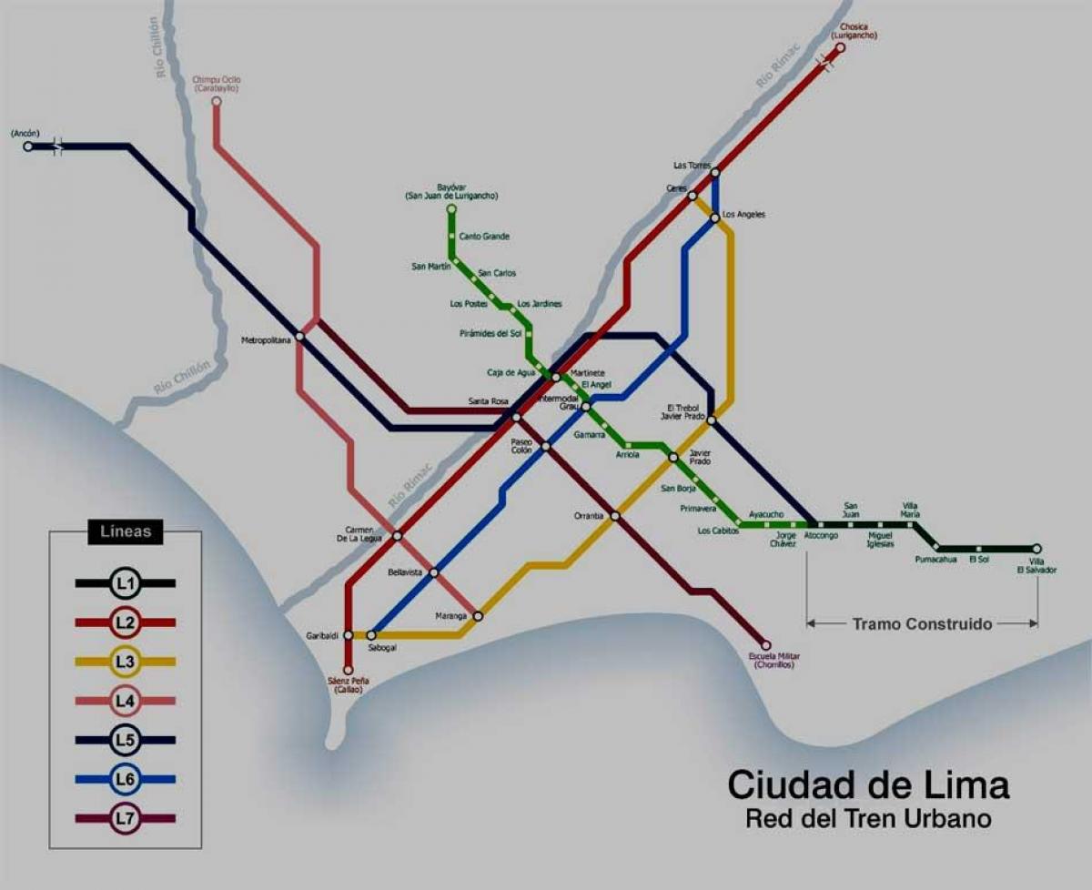 Lima, peru metro karte