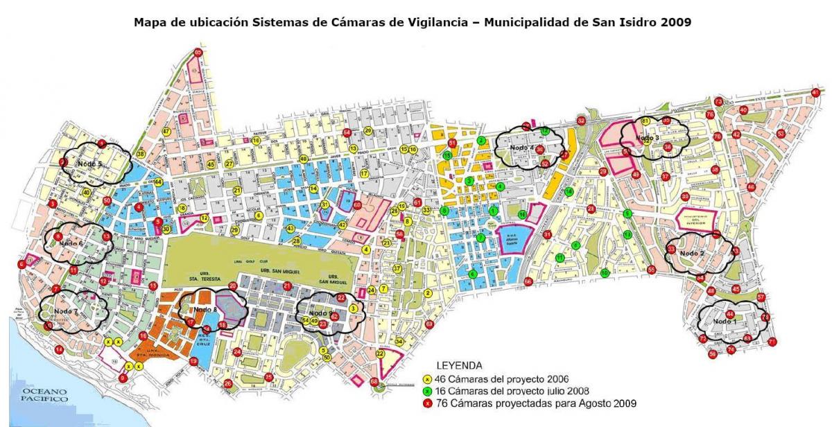 Karte san isidro Lima