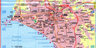 Karte Lima, hop on hop off autobuss