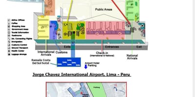 Lima airport terminal karte