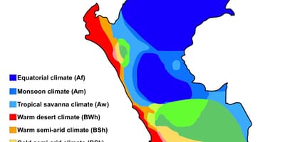 Karte peru klimata
